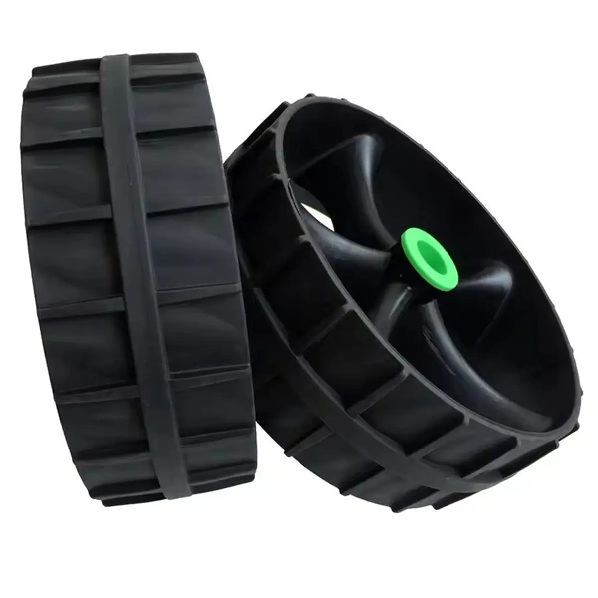 618 Mega Sale 2PCS 10-Inch Wear-Resistant Trolley Car Tire for Kayak, Rubber Beach Wheel for Outdoor Boat Surfing