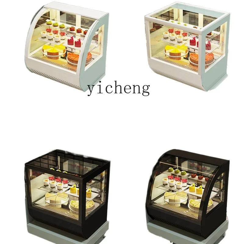 ZF Cake Counter Milk Tea Shop Fruit Bar Fresh-Keeping Pastry Dessert Small Refrigerated Display Cabinet