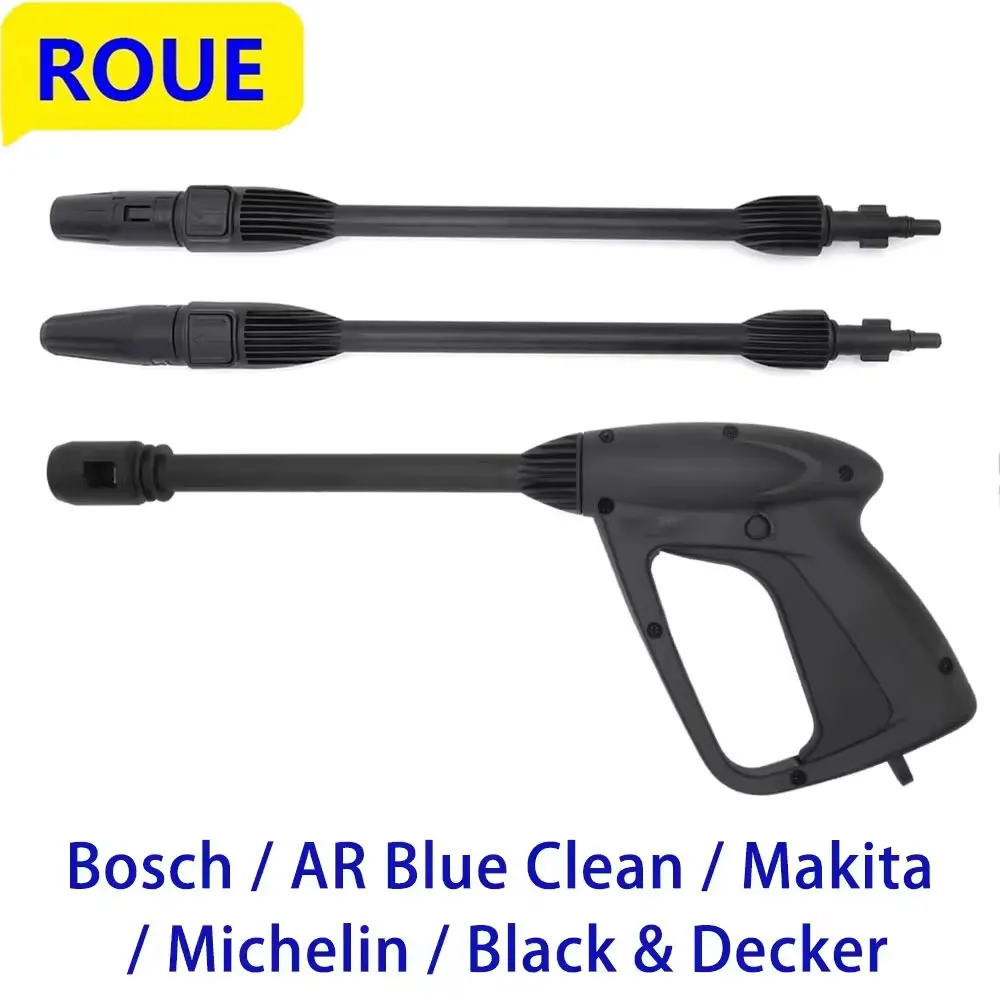 ROUE High Pressure Car Washer Spray Gun Jet Lance Nozzle Jet Water Gun Spear Wand for Bosch Black Decker AR Blue Clean Makita