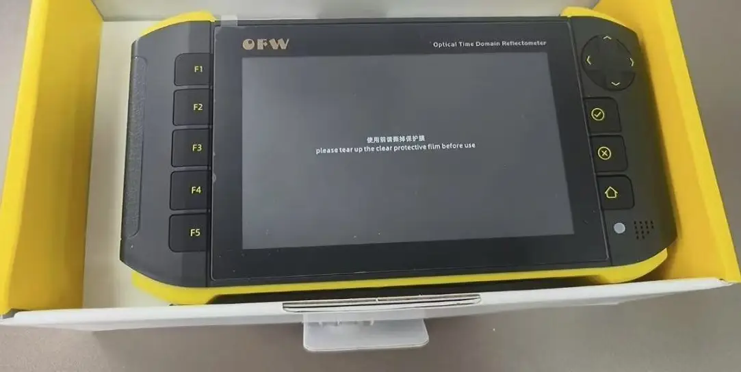 1PCS  Touchable Screen Fiber Optical Time-Domain Reflectometer 1610nm Active Fiber Live Test OTDR Built in OPM VFL OLS LED
