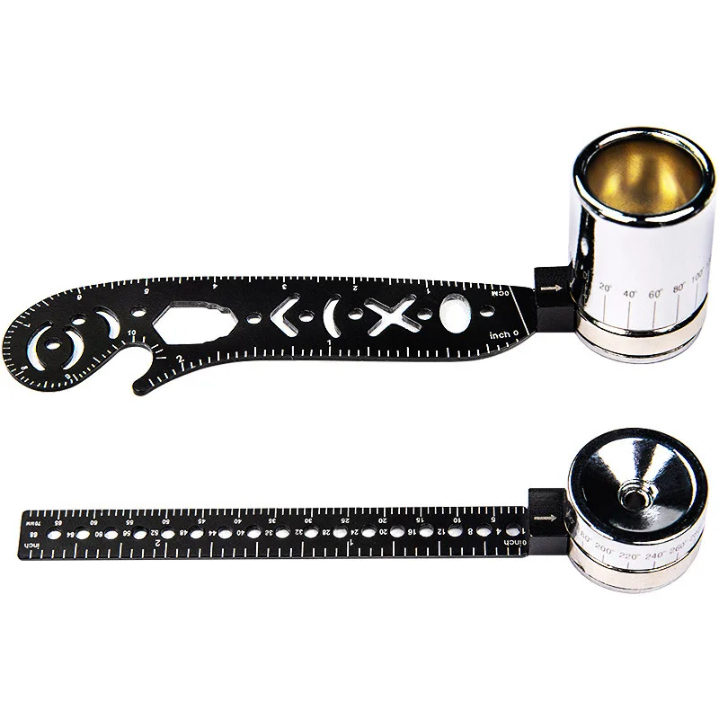 Multifunctional Rotating Drawing Ruler Bottle Opener Magnet Geometric Tool Creative Circle Drawing Board Compass Ruler