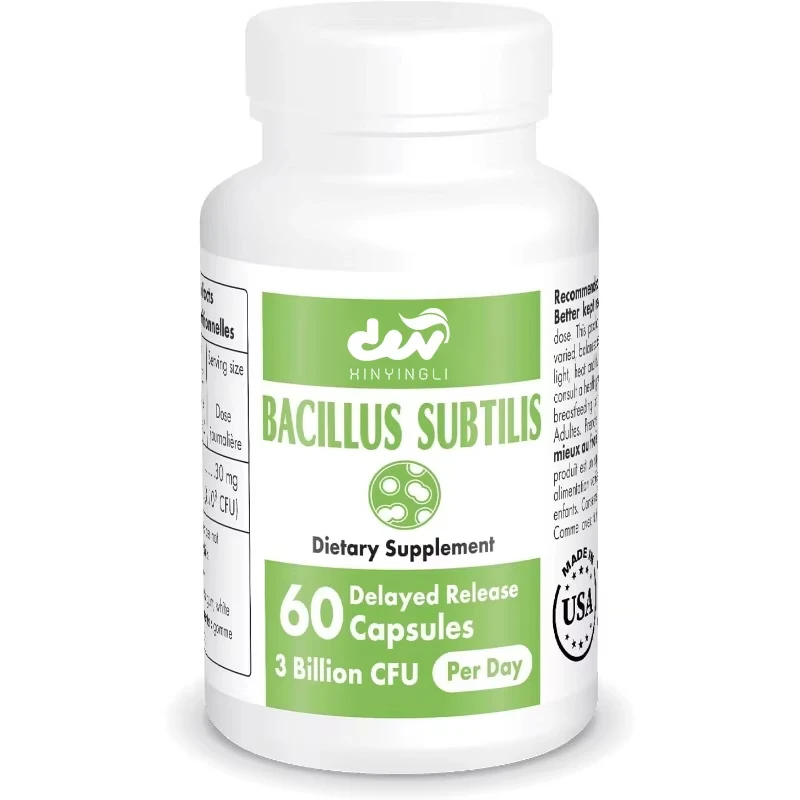 

Bacillus subtilis spore probiotic supplement | Non GMO and gluten -60 capsules