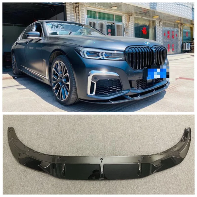 

Высококачественный черный бампер из АБС-пластика для BMW 7 серии G11 G12 2019 2020 2021 2022, передние разветвители для губ, защитный спойлер для гоночных Грилей