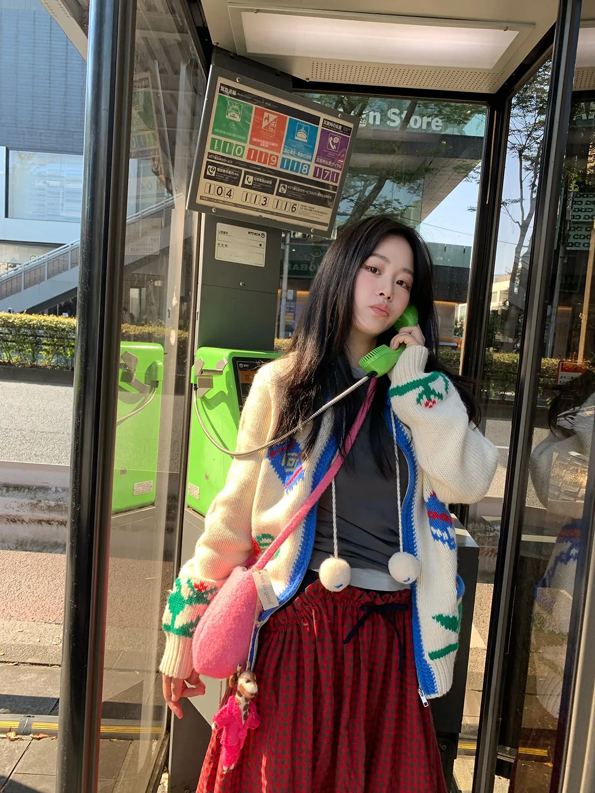 

Ladies Full Wool Sweater Lazy Sle Carrng Donkey to Market New Winter Cardigan Long Sve Comfortable Fit Embroidered Design