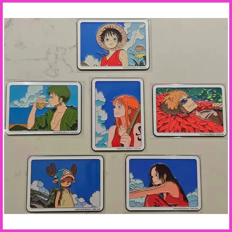 

Anime ONE PIECE Toy for boy Chopper Hancock Luffy Zoro Nami Doflamingo rare limited edition metal Collectible Card Birthday Gift