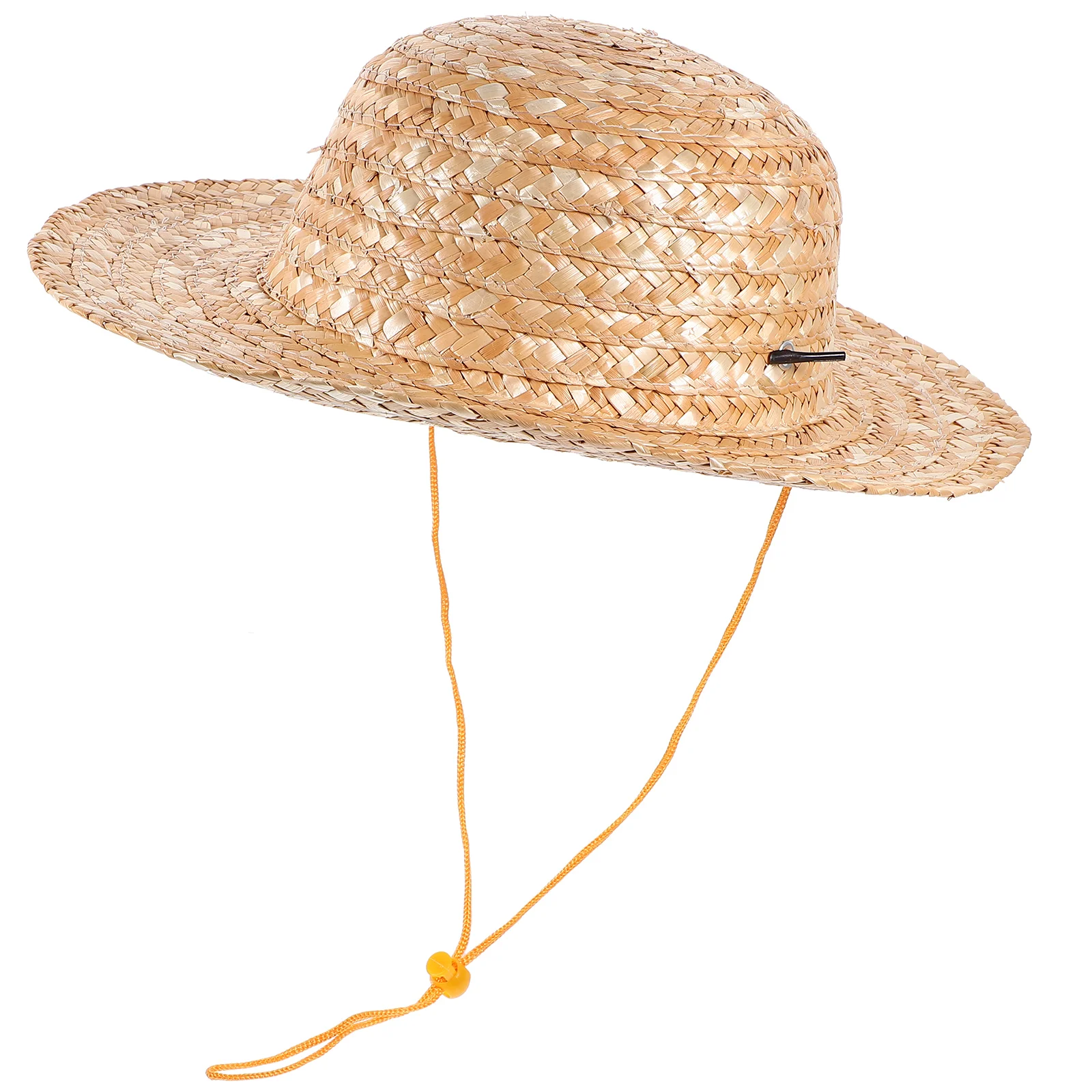 Children's Straw Hat Western Party Decorations Sun Protection Hats for Kids Beach Farmer Costume