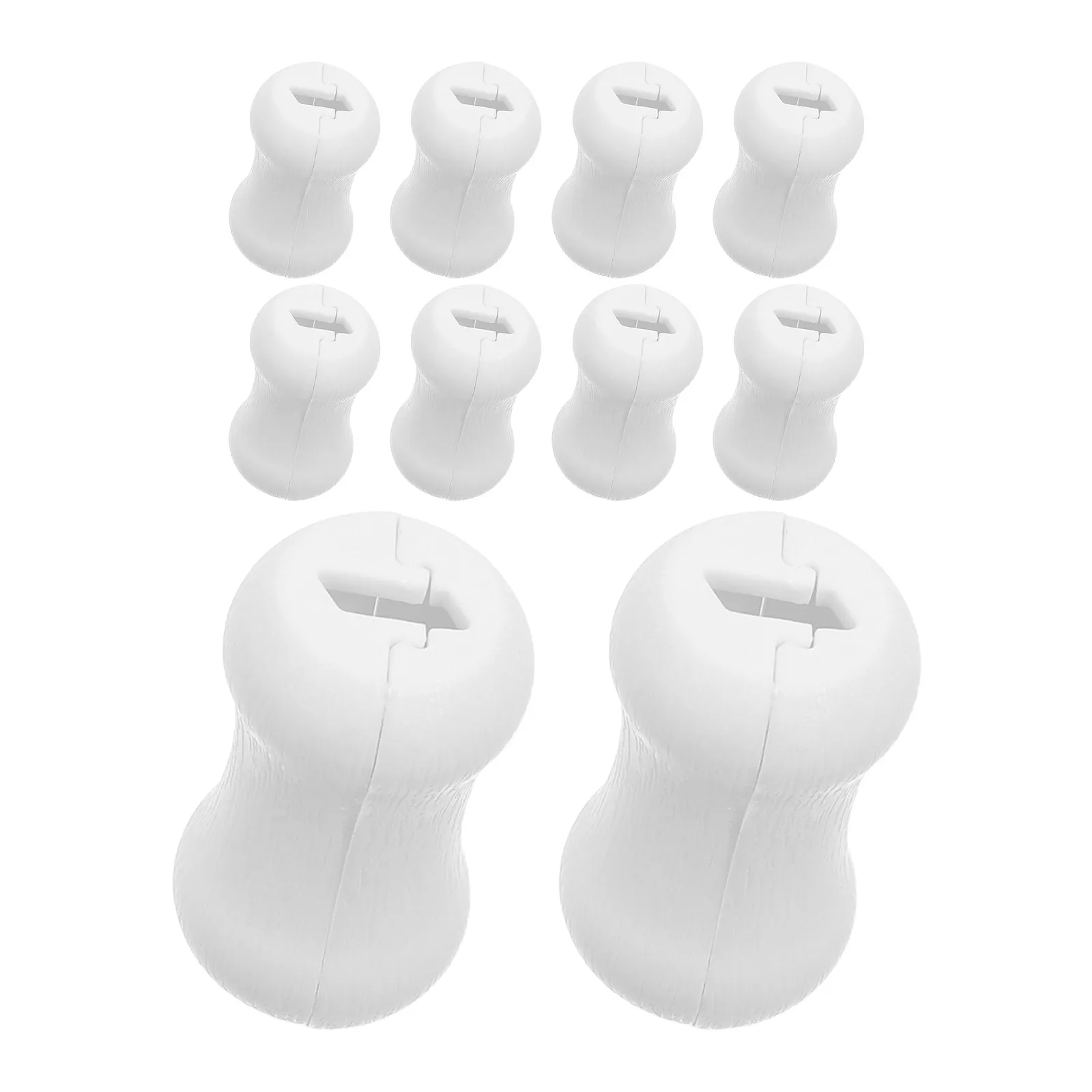 10Pcs Child Safe Blind Cord Condensers Breakaway Tassel Balls Window Shade Cord Pull Knobs Anti Strangulation for Horizontal