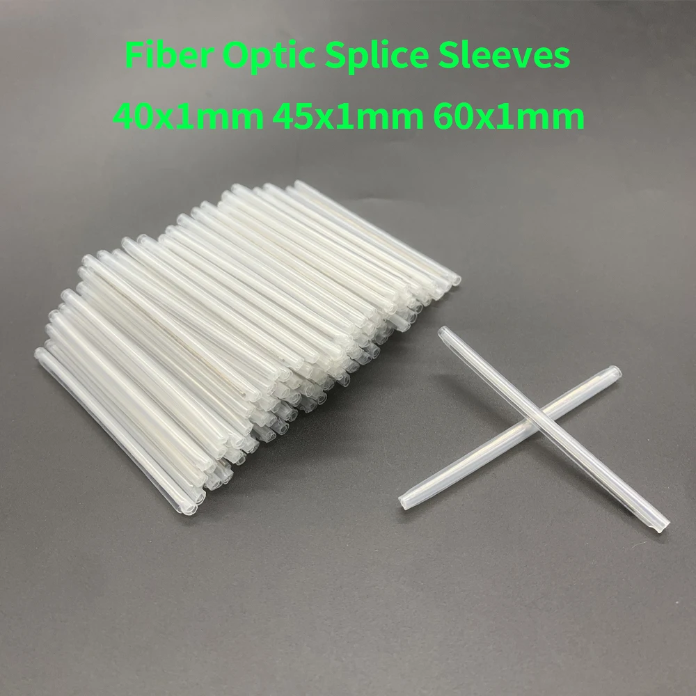 

500pcs 40mm 45mm 60mm 1m Fiber Optic Fusion Protection Splice Sleeves Heat Shrink Tube Fiber Optic Hot Melt Tube free shipping