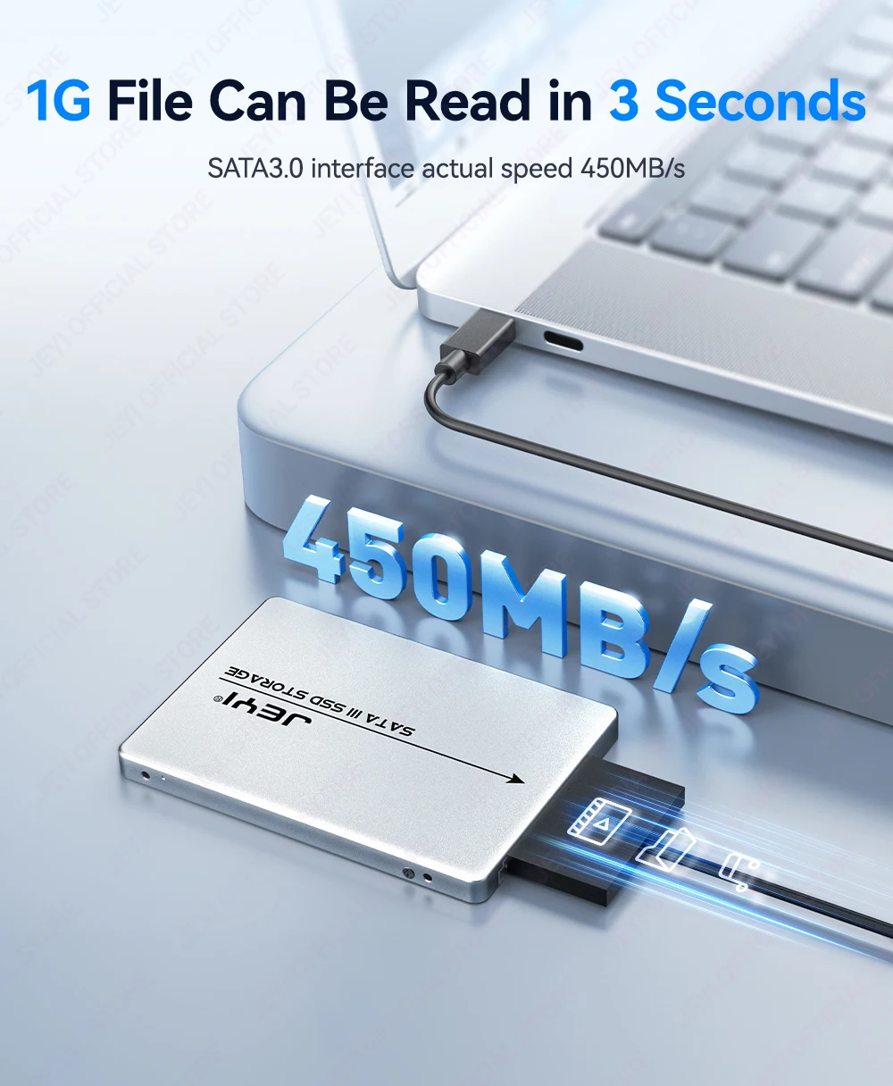 JEYI M.2 NGFF zu SATA 3.0 Festplattengehäuse, 6 Gbit/s, hohe Geschwindigkeit, unterstützt bis zu 2 TB, tragbares Mobilgerät, unterstützt 2230/42/60/80 SSD – Detail 2