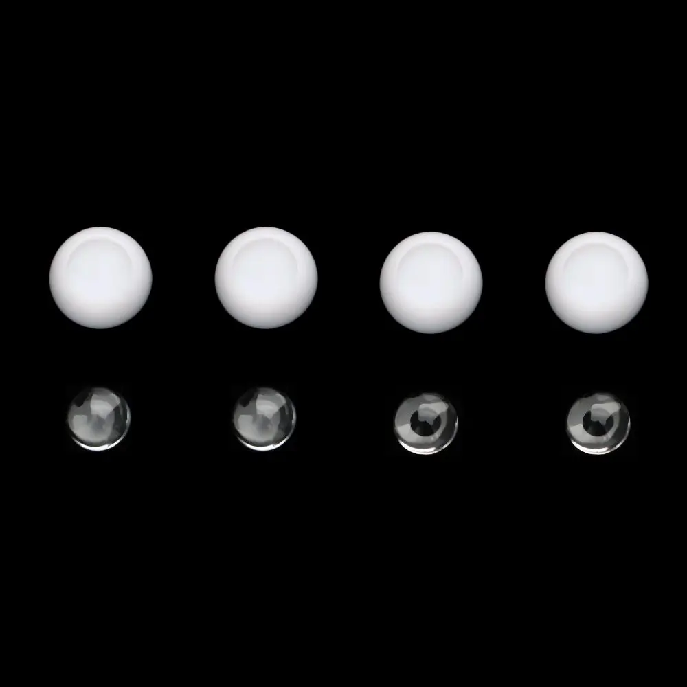 1 zestaw 8 ~ 26mm półokrągłe gałki oczne bezpieczeństwo akrylowe oczy lalki przezroczyste i czarne przepaska na oko DIY lalki akcesoria do zabawek prezenty