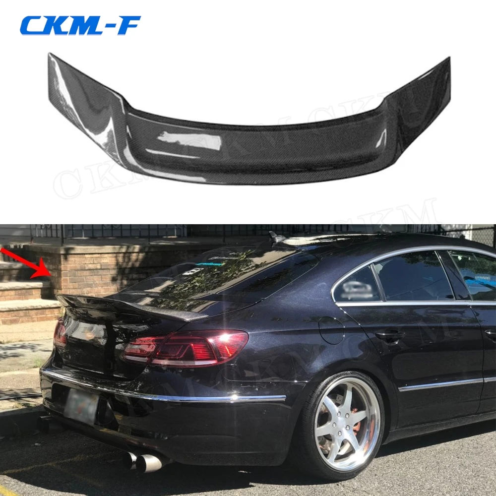 

R Style Carbon fiber / FRP Rear Boot Spoiler Lip Wings for Volkswagen VW Passat CC Sandard 2009-2016