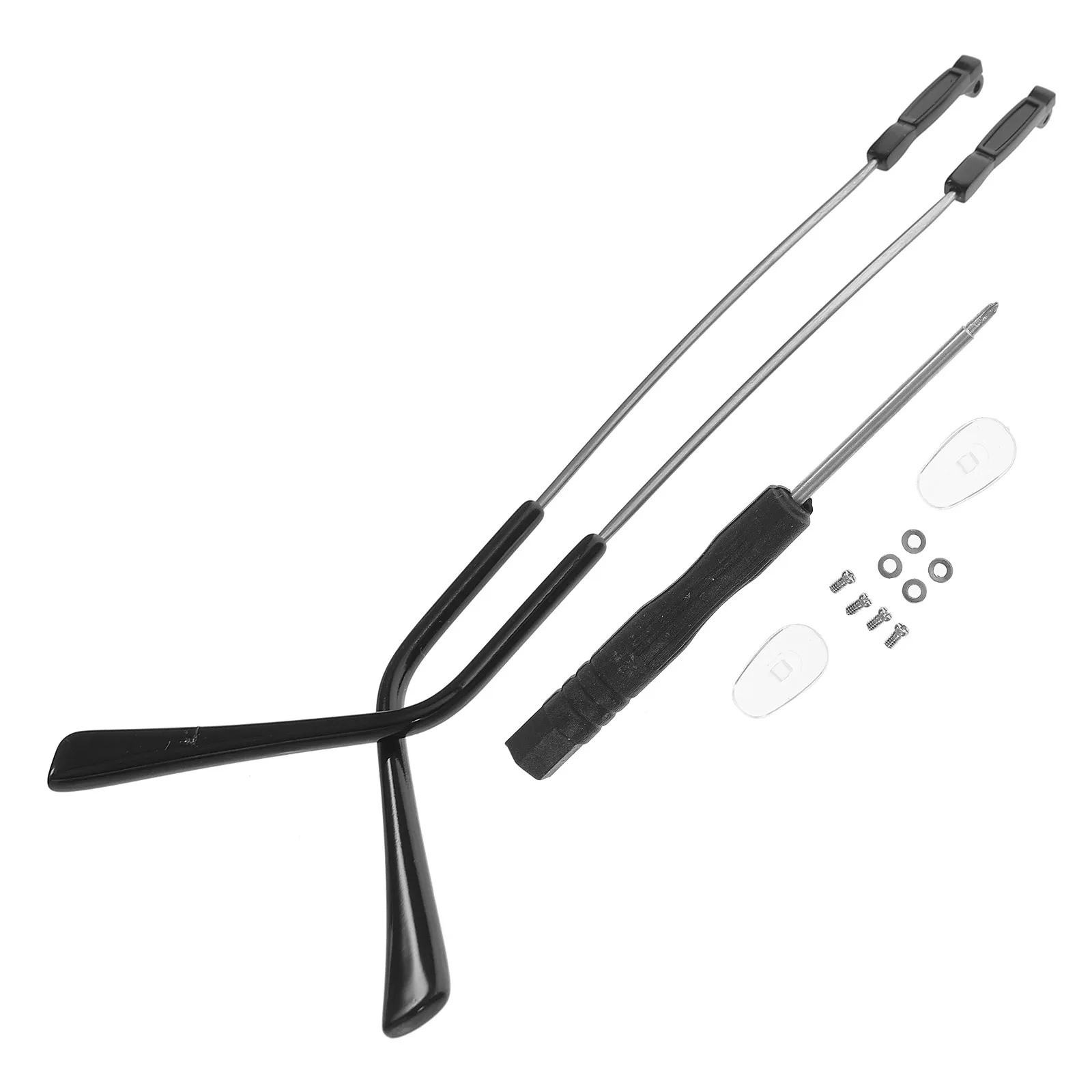 

1Pair Memory Metal Glasses Temple Replacement Easy Install Comfortable Non Irritating Eyeglass Frame Arm Leg Repair