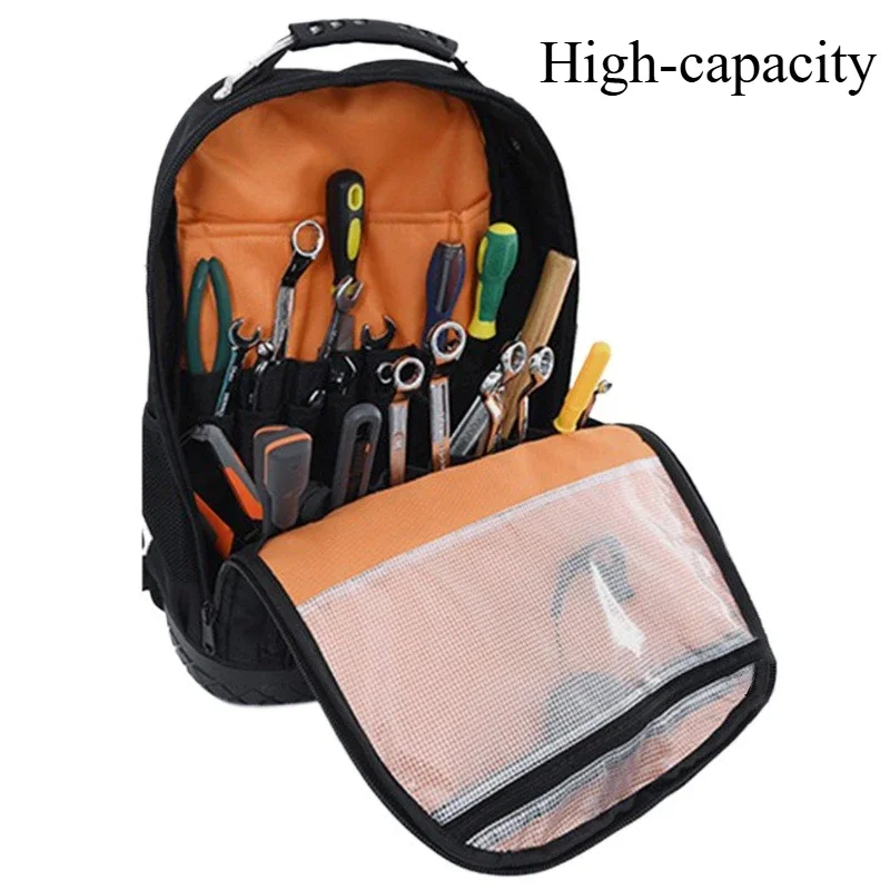 High Capacity Tool Shoulder Bag Tools Organizer Storage Hardware Tool Shoulder Bags Oxford Cloth Backpack Repair Kit Profession