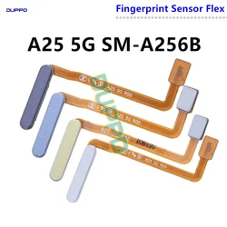 For Samsung Galaxy A25 5G SM-A256B A256 Home Button Fingerprint Sensor Flex With Power Key Button Flex Cable