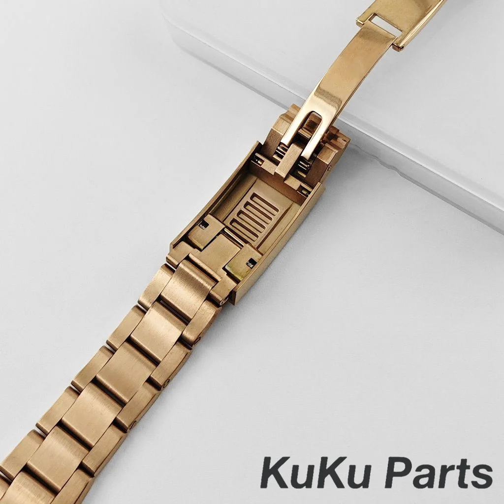 Boîtier de montre en cristal saphir d'eau polonais plaqué Rose NH35 36MM/40MM pour NH34 NH35 NH36 NH38 NH70 ETA2824, mouvement cadran 28.5mm