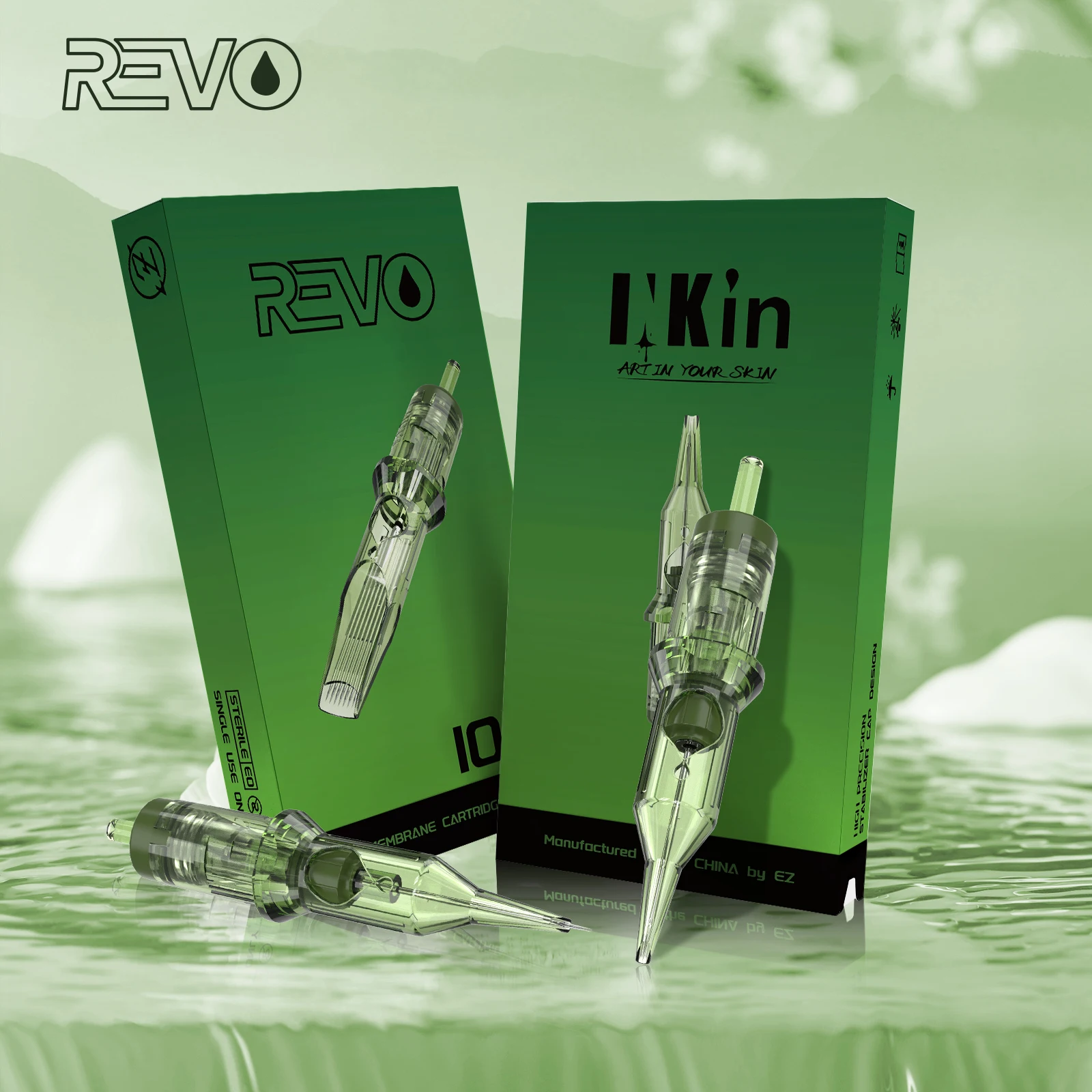 

INKIN REVO Cartridge Tattoo Needles Re-define Precision Round Liner Shader Disposable Sterilized Safety for Tattoo Machine