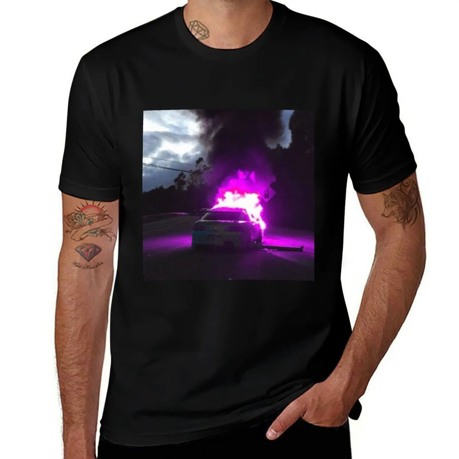 Purple Wreck JDM T-Shirt Comfortable Basic Crew Neck Tee