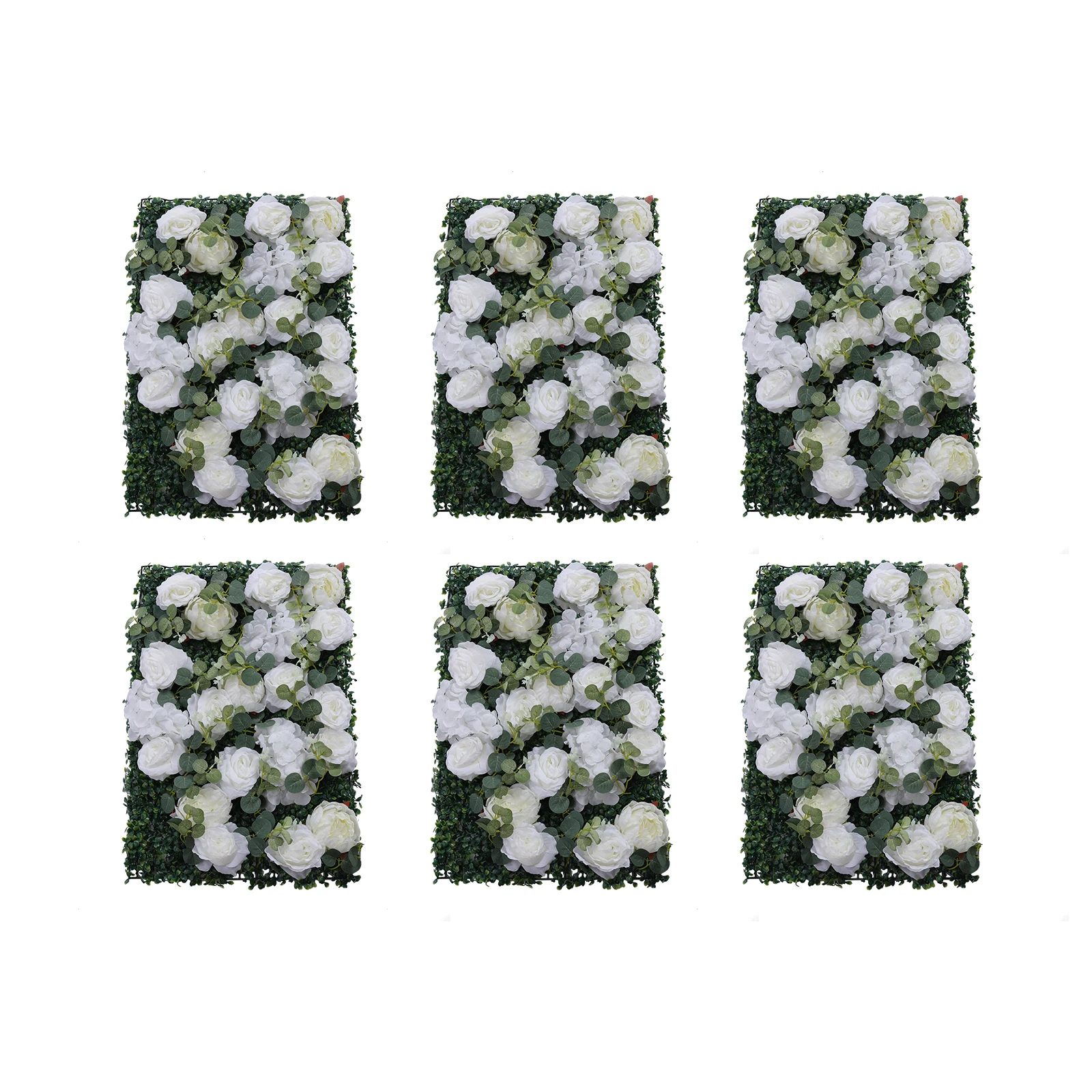 6 Pcs Green And Whi…