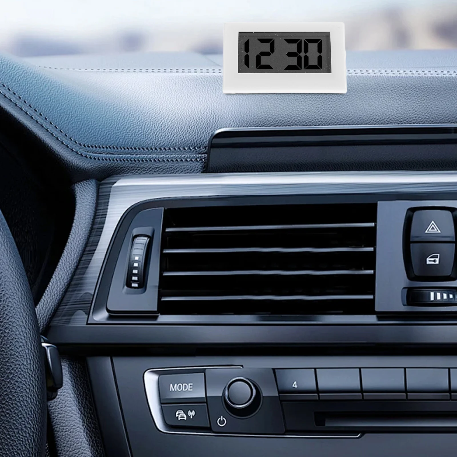 

Clock Sleek Mini Design Large Display Accurate Timekeeping For Auto Dashboard Truck Desk Decoration Car