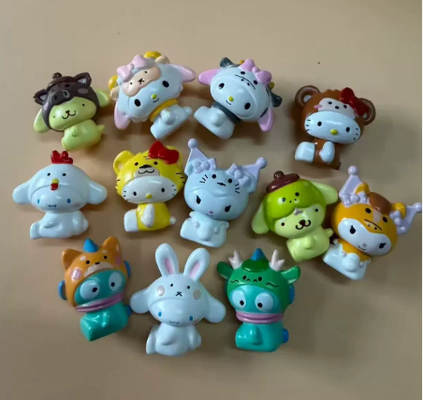 

New In Stock Kt Cat Zodiac Talisman Series Blind Box Figurine Cute Ugly Fish Pudding Dog Doll Ornament New Year Surprise Gift