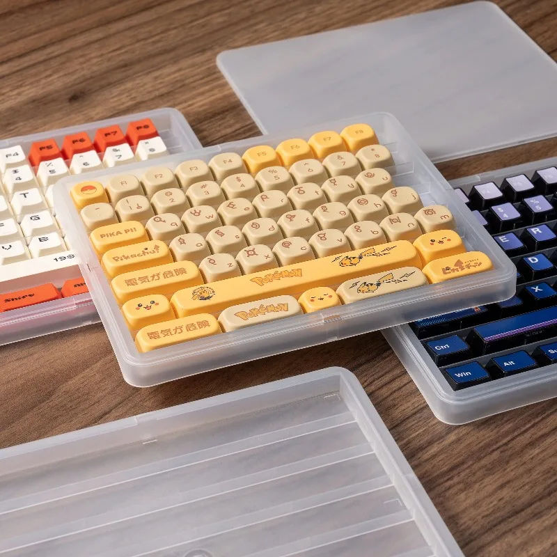 Transparent Keycap Storage Display Box Cover, Dustproof Stackable Desktop Display Case Cherry XDA OEM Keycaps  ABS Multi-Layer
