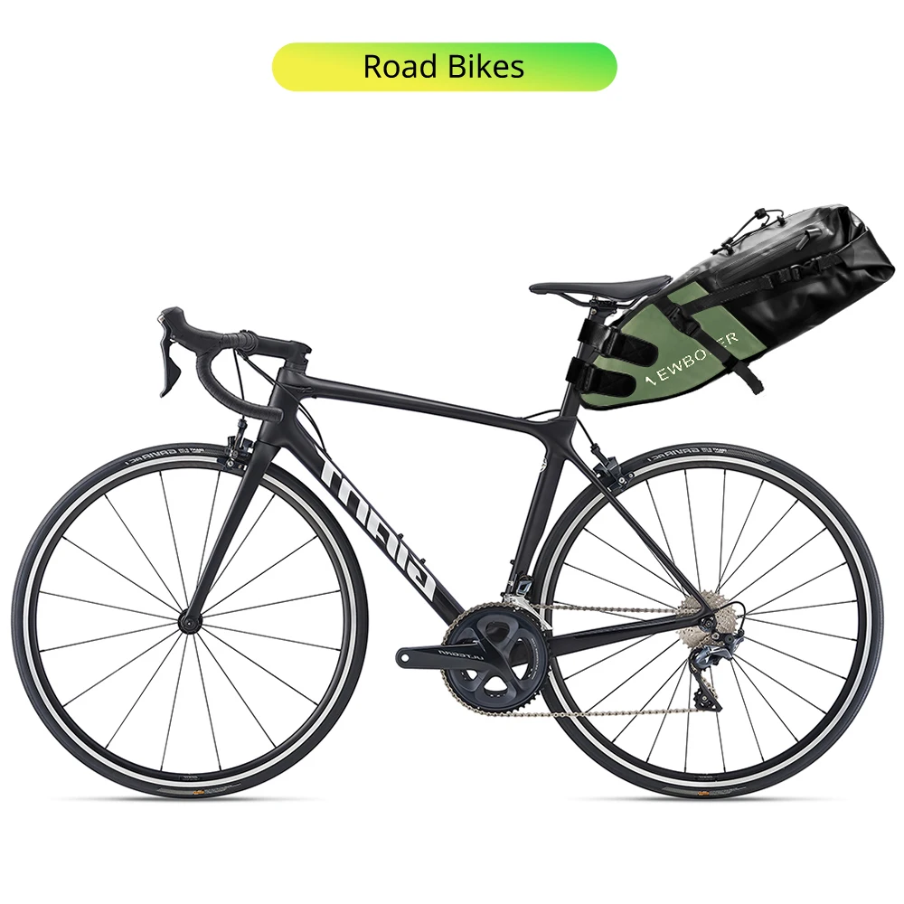 NEWBOLER Fahrrad-Satteltaschen-Stabilisator-Set, wasserdicht, 13 l, großes Fassungsvermögen, stabiler für MTB, Rennrad, passend für Wasserflaschenhalter – Detail 15