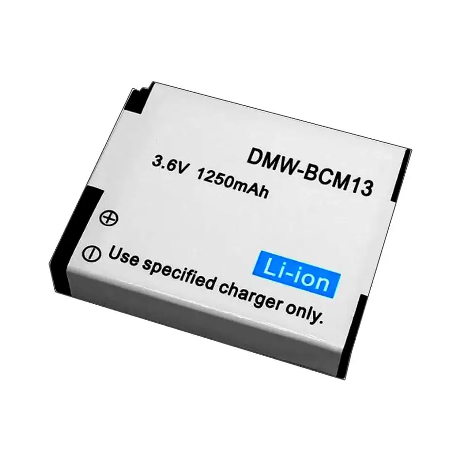 DMW-BCM13E Camera Battery For Panasonic DMC-TZ37 TZ40 TZ41 TZ55 TZ56 TZ57 TZ58 TZ60 TZ61 TZ70 LZ40 DC-TS7 1250mAh Real Capacity