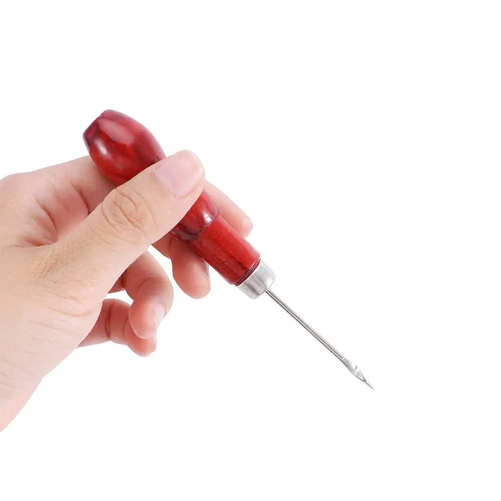

DIY Leather Craft Shoes Sewing Tool Punch Drill Hole Maker Sewing Awl Shoe Repair Needles Hand Stitcher