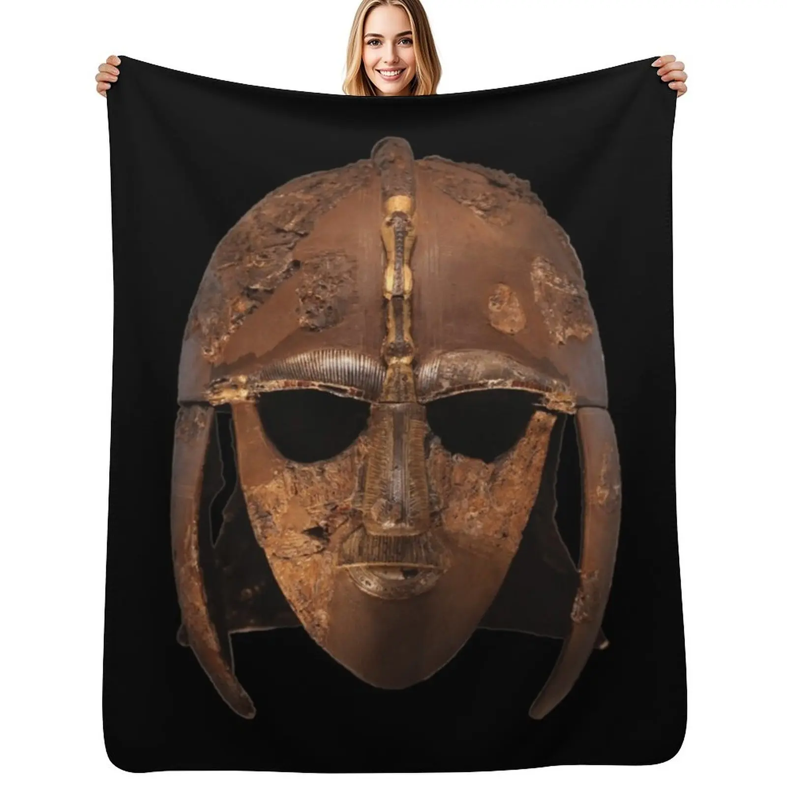 

Sutton Hoo helmet Classic Throw Blanket For Decorative Sofa Sofa Picnic Blankets