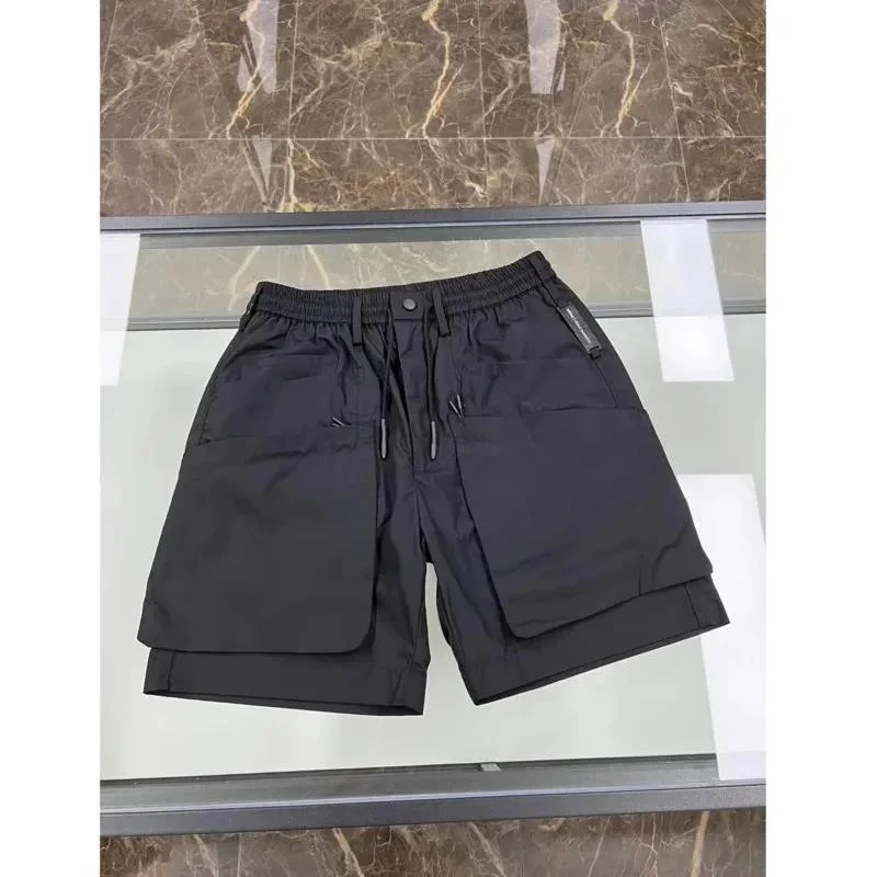 2024 Summer Y 3 Shorts Men\'s Streetwear Shorts Korean Style Black Cargo Shorts Breathable Shorts Valentine\'s Day For Man