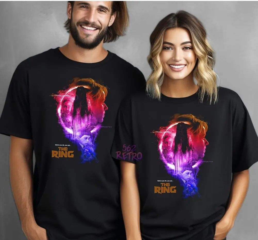 T-Shirt The Ring Horror Movie Noir S-3XL