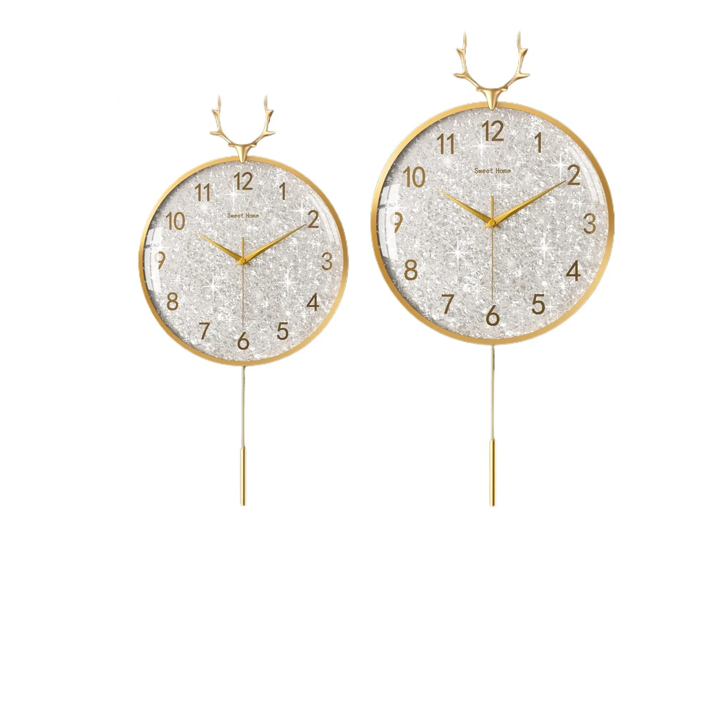 

Light luxury wall clock, new living room 2025, modern simple home clock