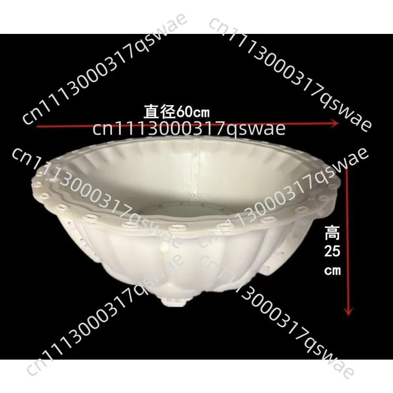 Large size mold, thickened rectangular/round plastic model, round mold diameter 60x25cm