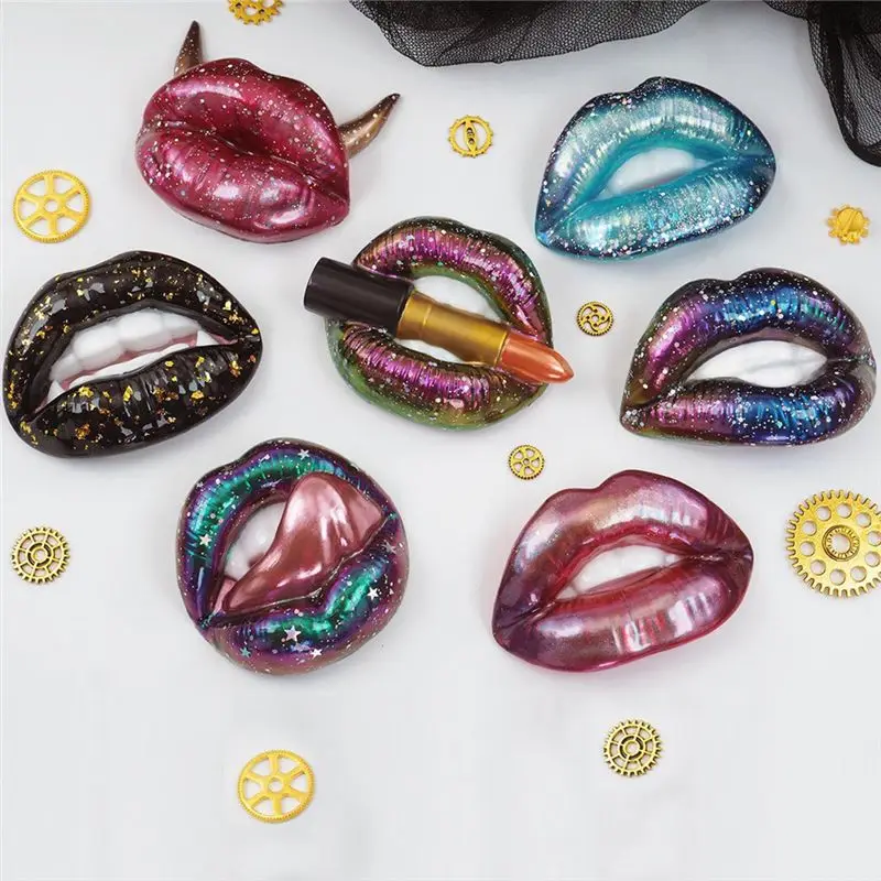 6Piece Epoxy Silicone Mold For Resin Casting Crafts DIY Keychain Making Pendants Ornaments Decoration White Eco-Friendly