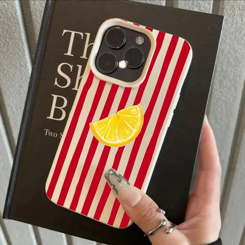 Fashion Lemon Pattern TPU Silicone Phone Case For iPhone 17 Pro 16 15 14 17 13 11 Pro Max 11 13 12 Plus XR Shockproof Soft Cover view 6
