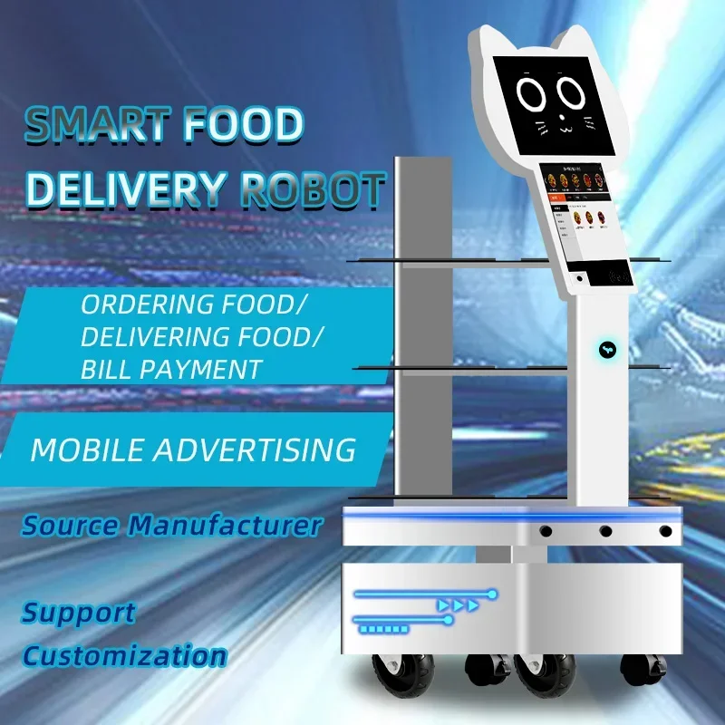 Service Robot Restaurant Food Delivery Custom Commercial and Ordering Hotel Service Robot