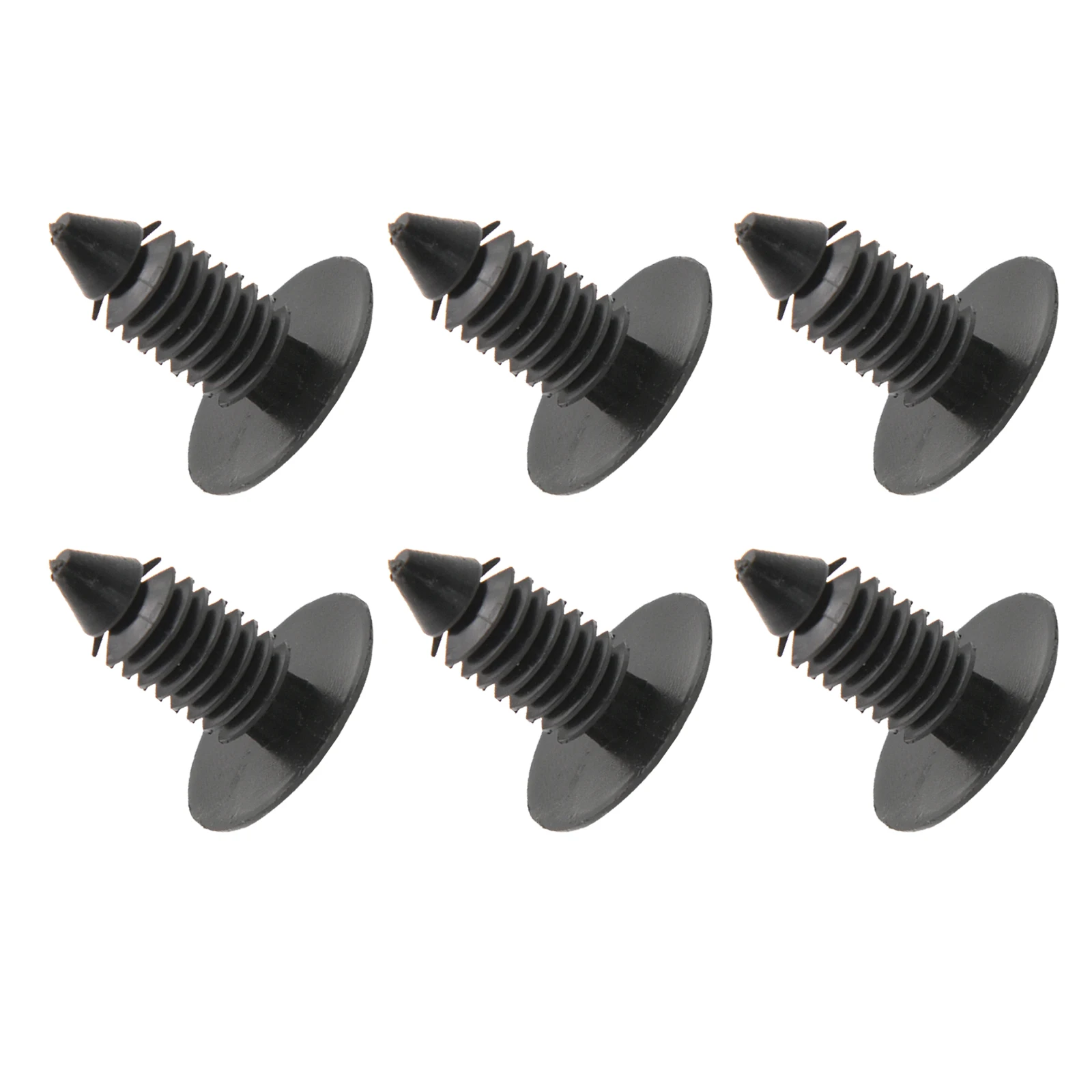 50PCS Auto Fastener 8mm Hole Nylon Clips For Car Fender Bumper Shield Retainer Plastic Rivet For Universal Car Automobile Snap