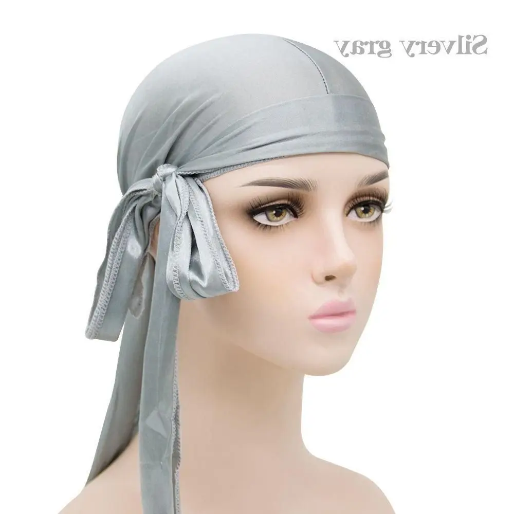 

Women's Hijabs Muslim Turbante Simple Turban Hat Stchy Cap Hip Hop Head Scarf Head Wraps Hair Cover Satin Turban Men