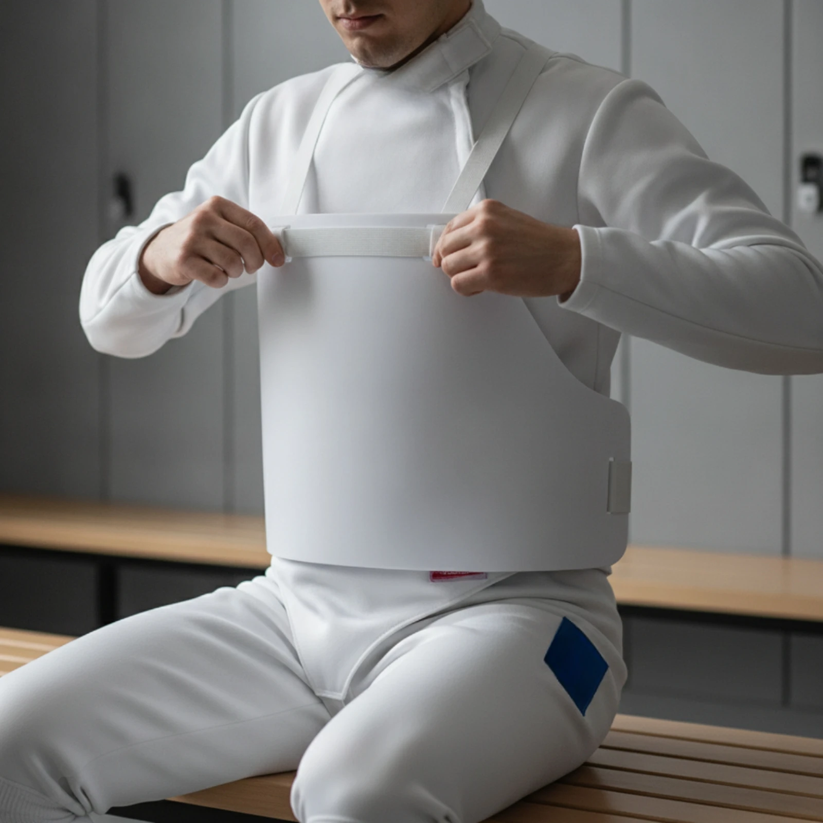 Fencing Chest Protector Lightweight Fencing Chest Guard Breast Protector Long-Lasting Protective Gear Comfortable for Fencers