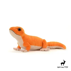 Fat Tail Gecko High Fidelity Anime Cute House Lizard Plushie African Geckos Plush Toys Lifelike Animals Simulation Stuffed Doll