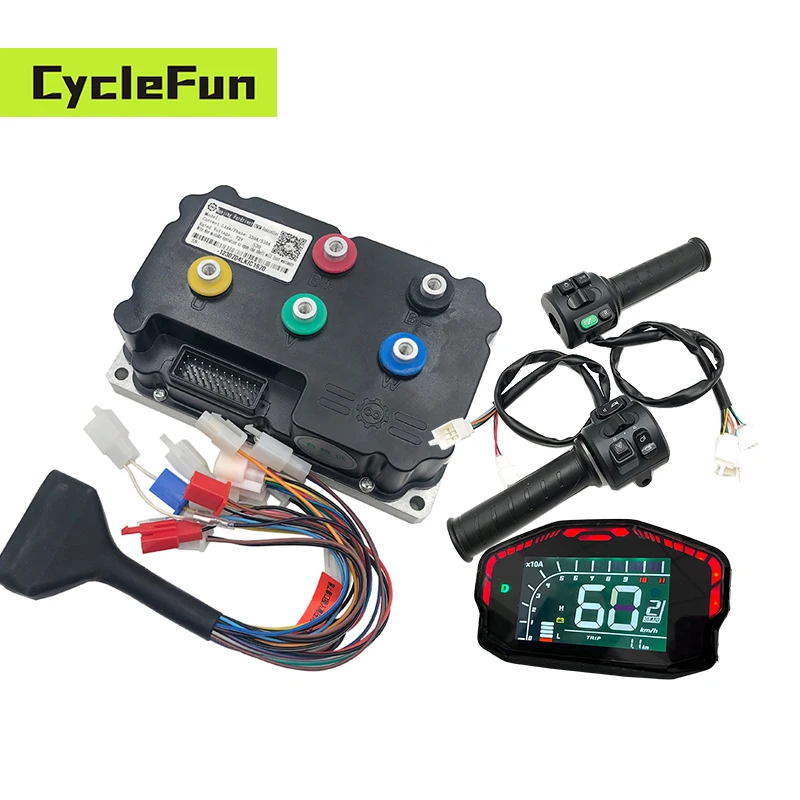 

Синусоидальный контроллер 96 В постоянного тока 330 А Fardriver ND96530 BLDC с дисплеем DKD и дроссельной заслонкой T08 для электрического мотоцикла, электронного скутера