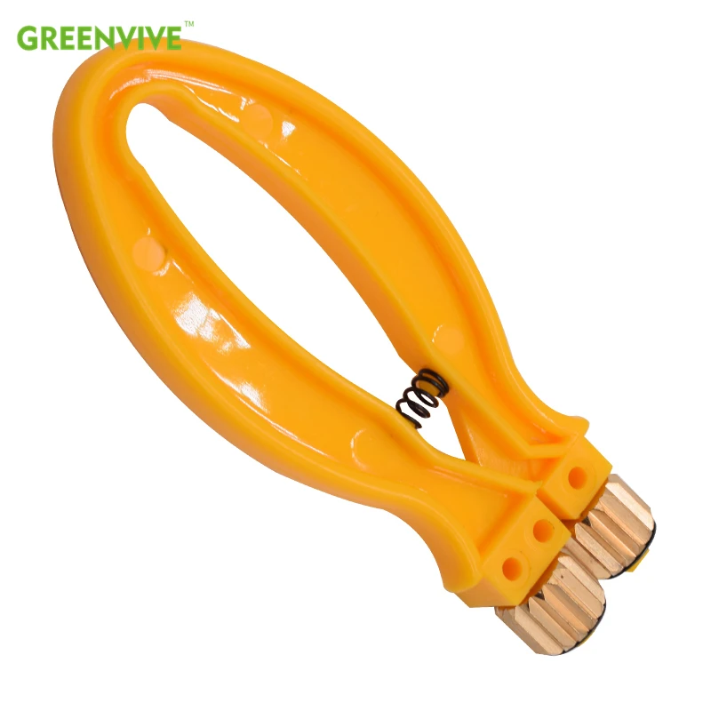 

Beekeeping Equipment Hive Frame Wire Cable Tensioner Crimper Crimping Tool With Metal Wheels And Plastic Handle greenvive