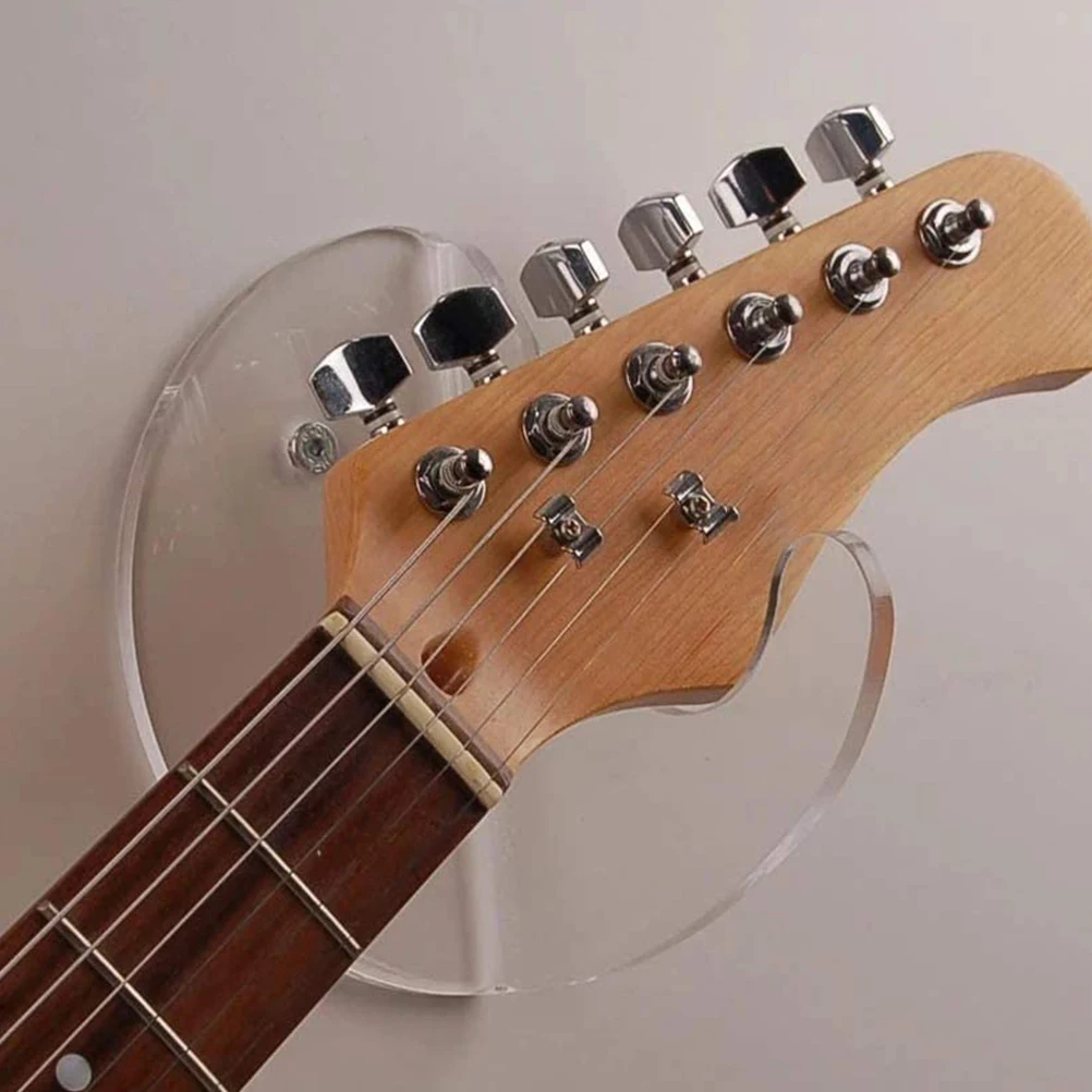 

Guitar Rack Hanger Storage Wall Mount Acoustic Electric Bass Hanging Stand Transparent 1 Set Display Hook Instrument Protection