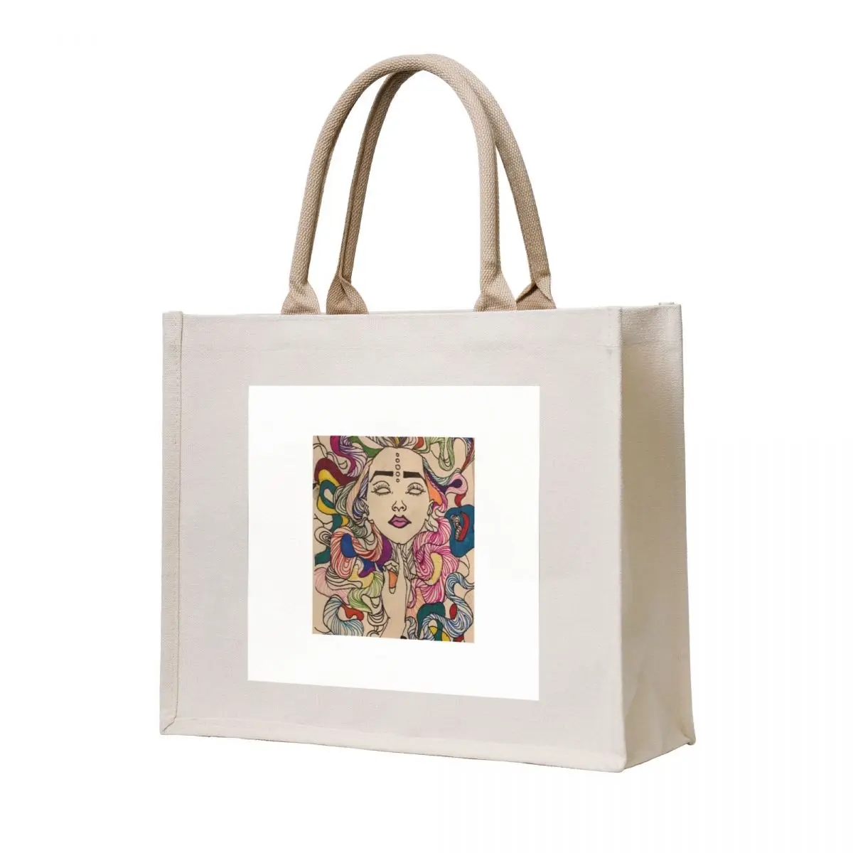 

Swirling in Curls Tote Bag bag luxury women tote bag tote bags aesthetic