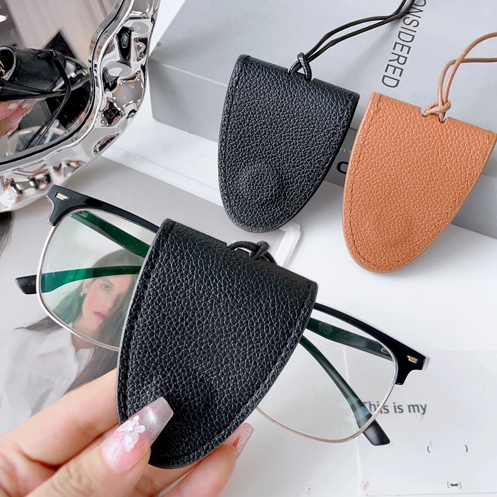 Portable PU Leather Anti Fall Magnetic Clip Eyewear Lanyard Glasses Storage Anti-slip Sunglasses Storage Rope Sun Glasses Chain