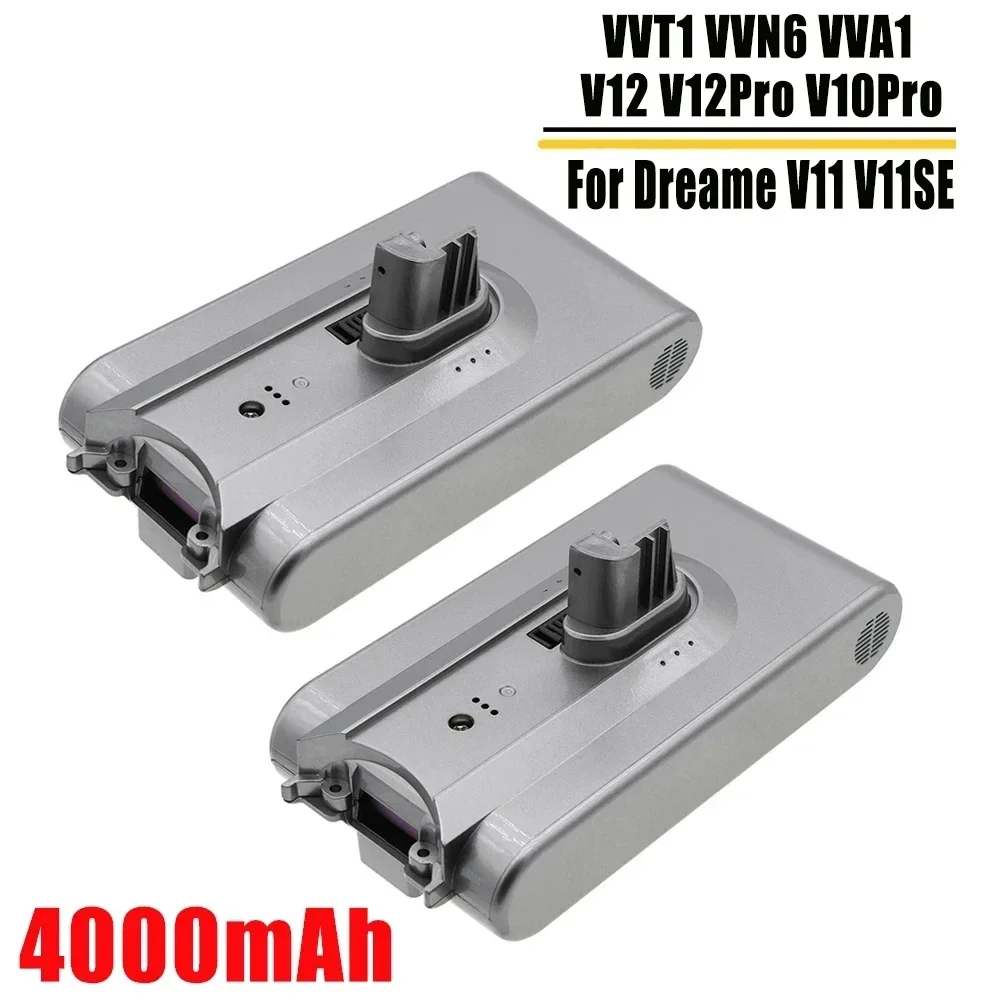 

For Dreame Handheld Cordless Vacuum Cleane V11/V11 SE/V 12/V12 Pro Replacement Battery Accessories 4000 mAh 18650 Battery Pack