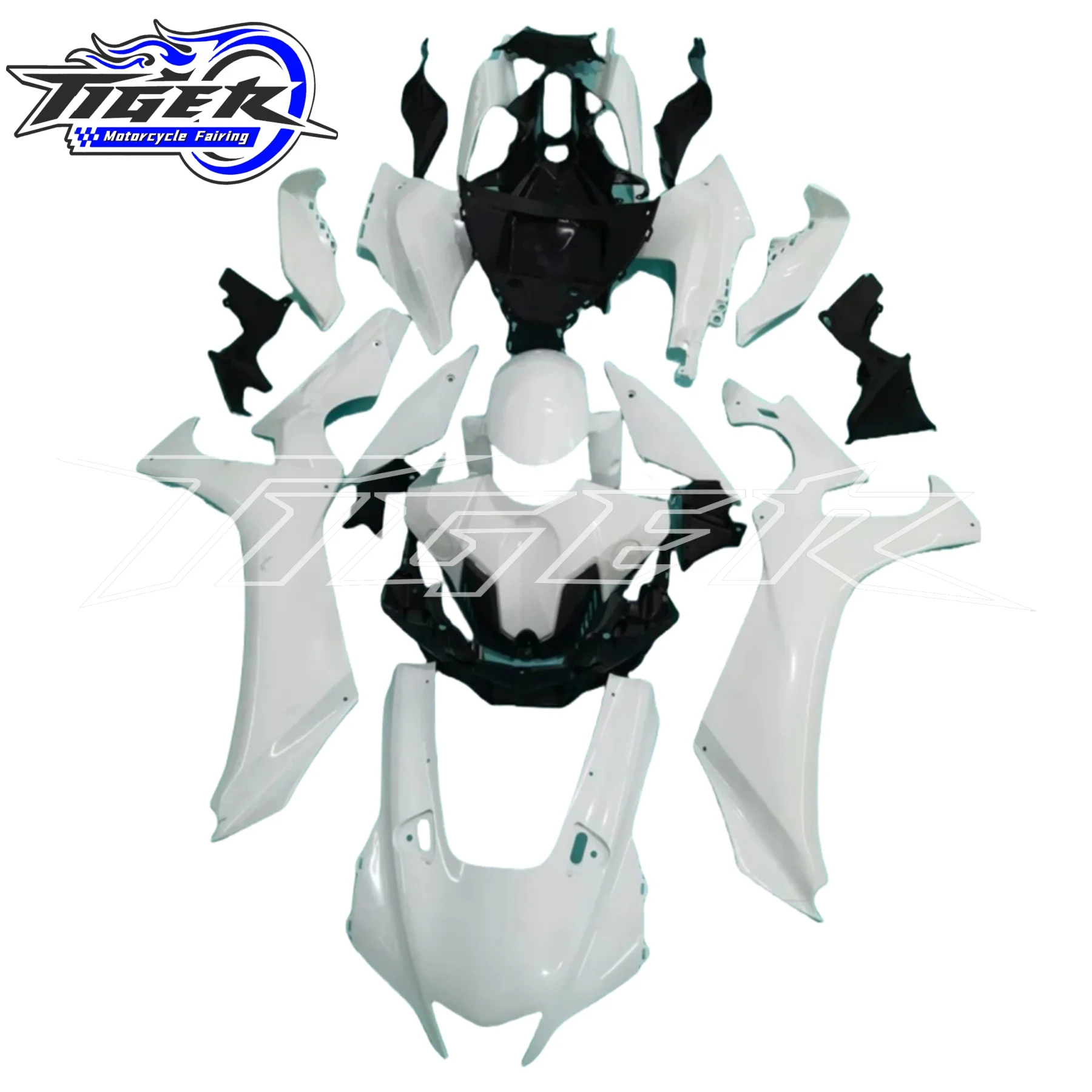 For YAMAHA YZF-R1 R1 R1 2021 2022 Carbon painted look Accessories Winglets Parts Fairing Fenders Panels Cover Kits
