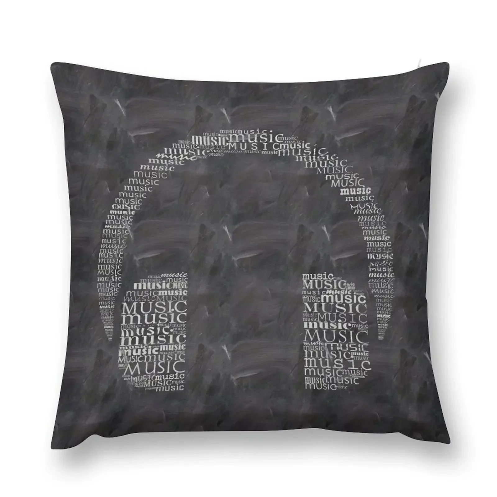 

Headphone on chalkboard Throw Pillow Covers For Sofas home decor items Pillowcase Cushion Luxury Sofa Cushions pillow