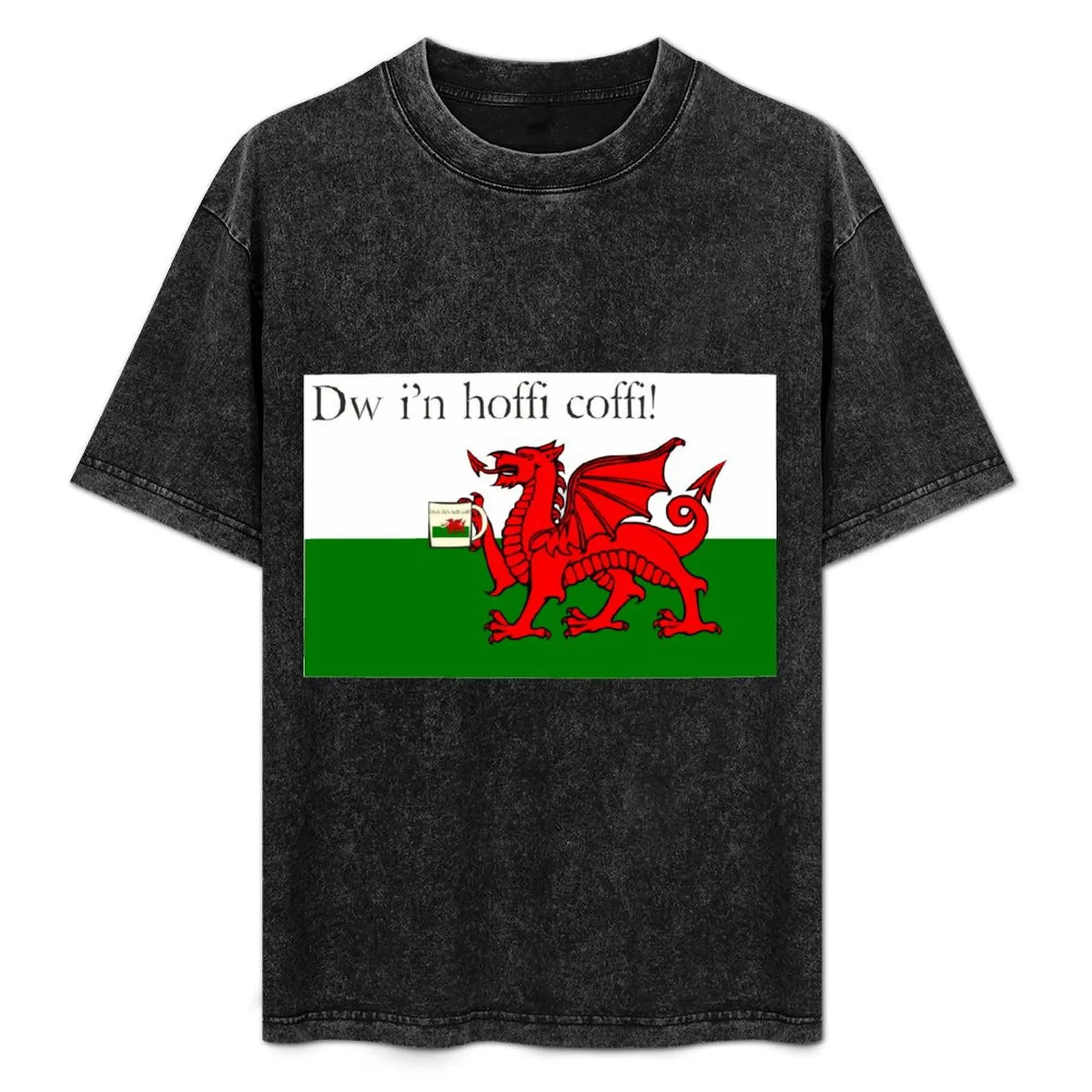 Dw i'n hoffi coffi! Camiseta de Manga Corta Resistente a los Olores