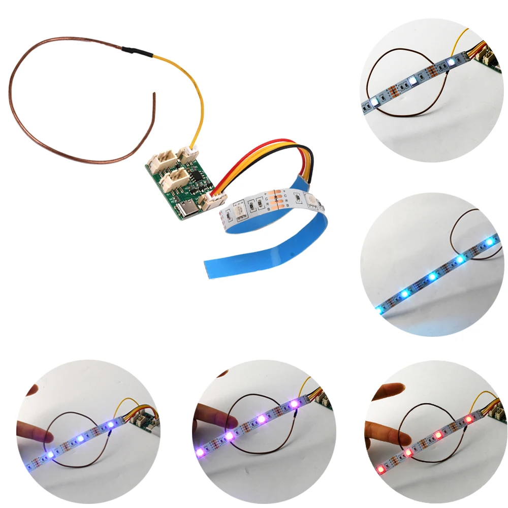 Touch Sensor Module with RGB Dimmable Strip and Cables for Air Separation Touch Induction Switch Touch Induction Light Strip